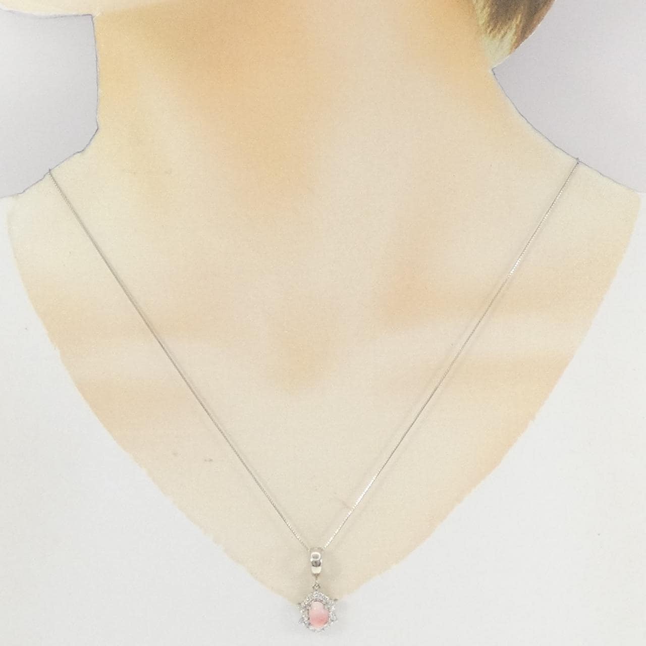 PT900/PT850 コンクパール ネックレス 1.35CT