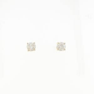 K18YG ソリティア ダイヤモンド ピアス 0.66CT