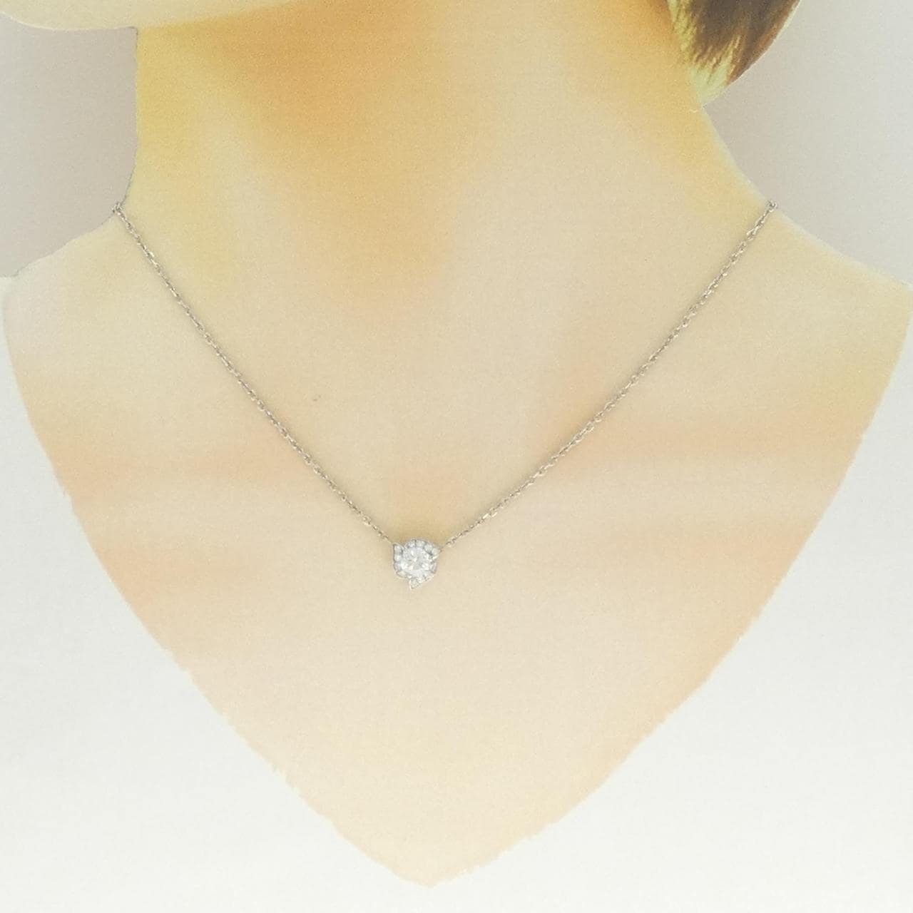 カルティエ ペダル ネックレス 0.56CT F VVS2