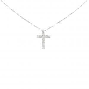 PT850 クロス ダイヤモンド ネックレス 0.33CT