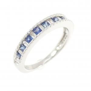 K18WG サファイヤ リング 0.42CT