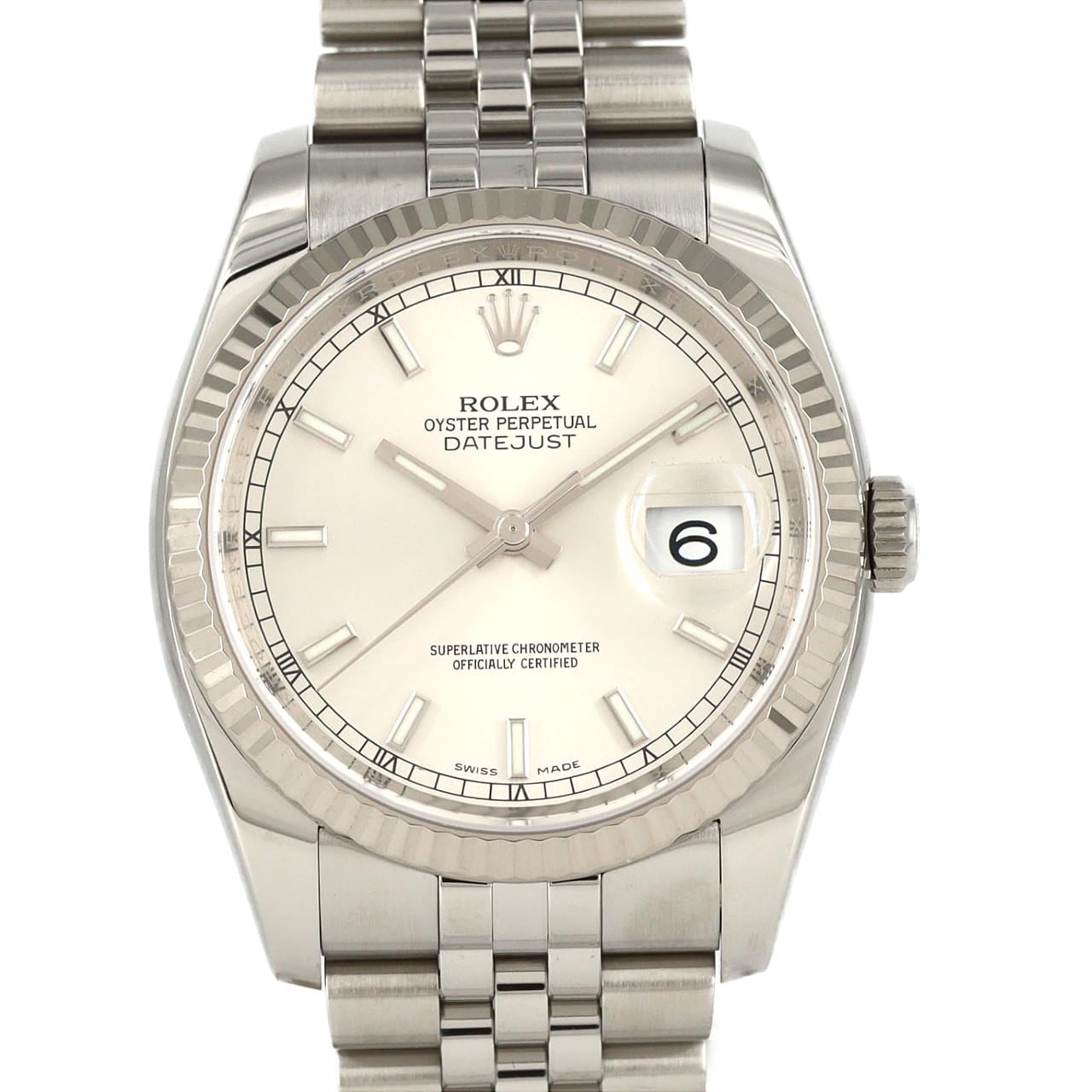 ロレックス デイトジャスト 116234 SSxWG 自動巻 ランダム番