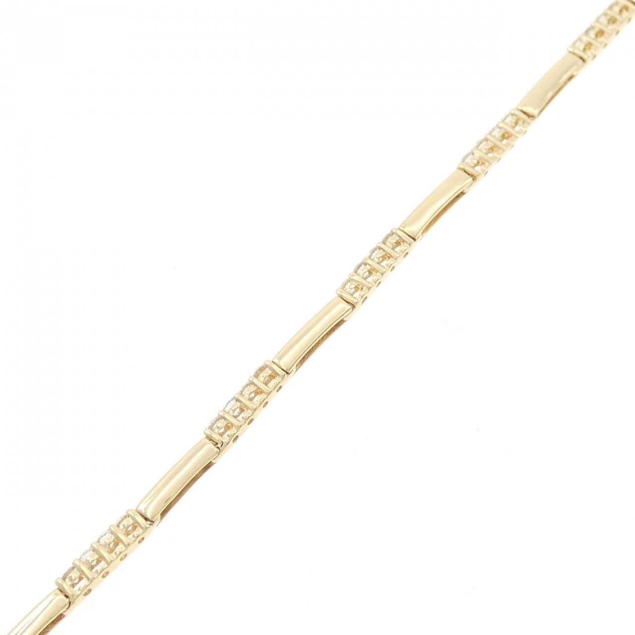 K18YG ダイヤモンド ブレスレット 0.50CT