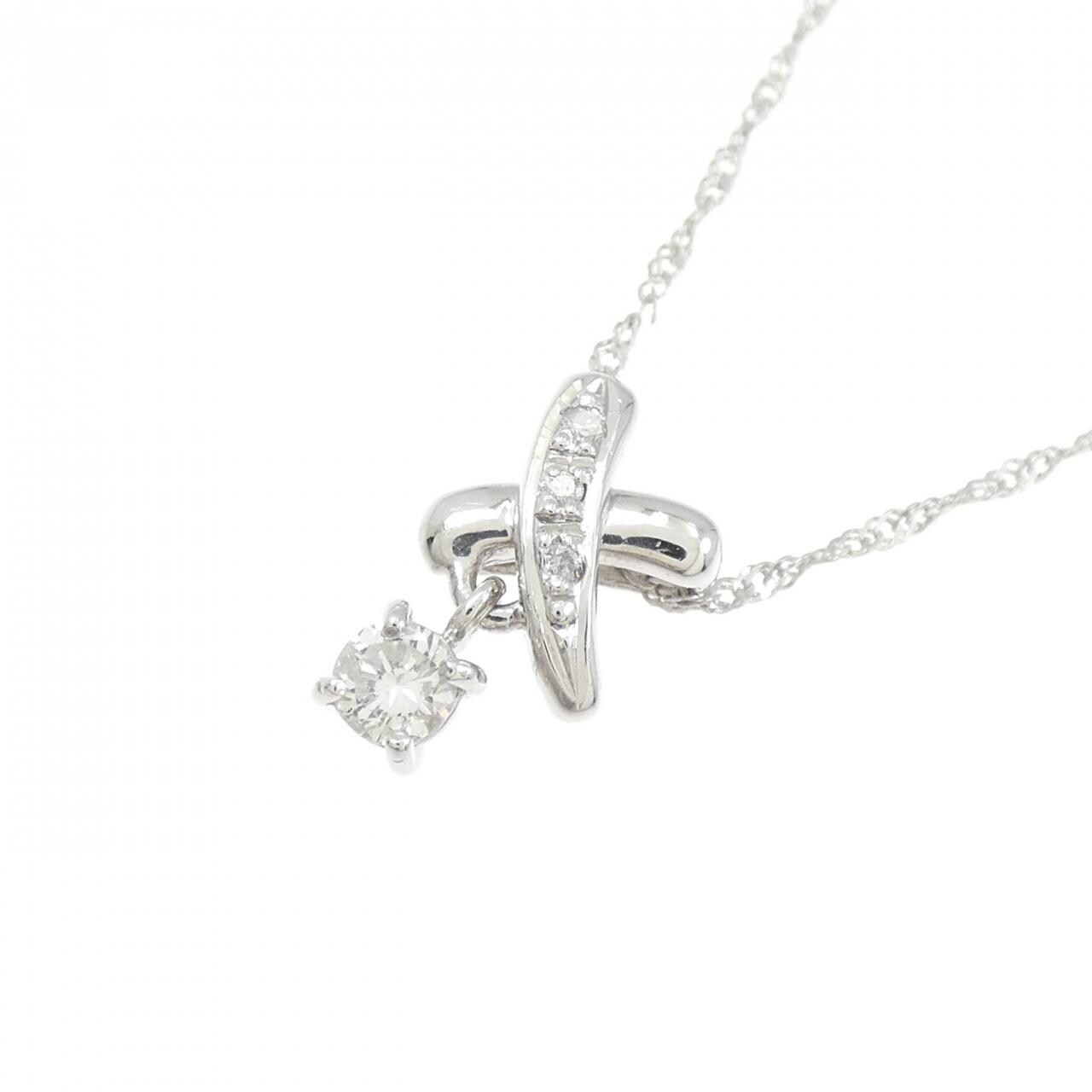 PT900/PT850 ダイヤモンド ネックレス 0.12CT