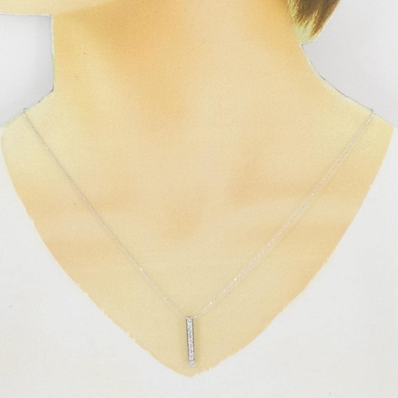 K18WG ダイヤモンド ネックレス 0.30CT