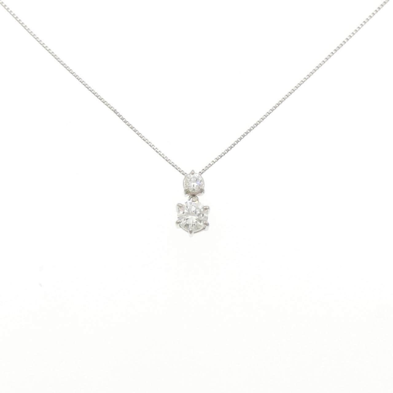 PT900/PT850 ダイヤモンド ネックレス 0.333CT G SI1 VG