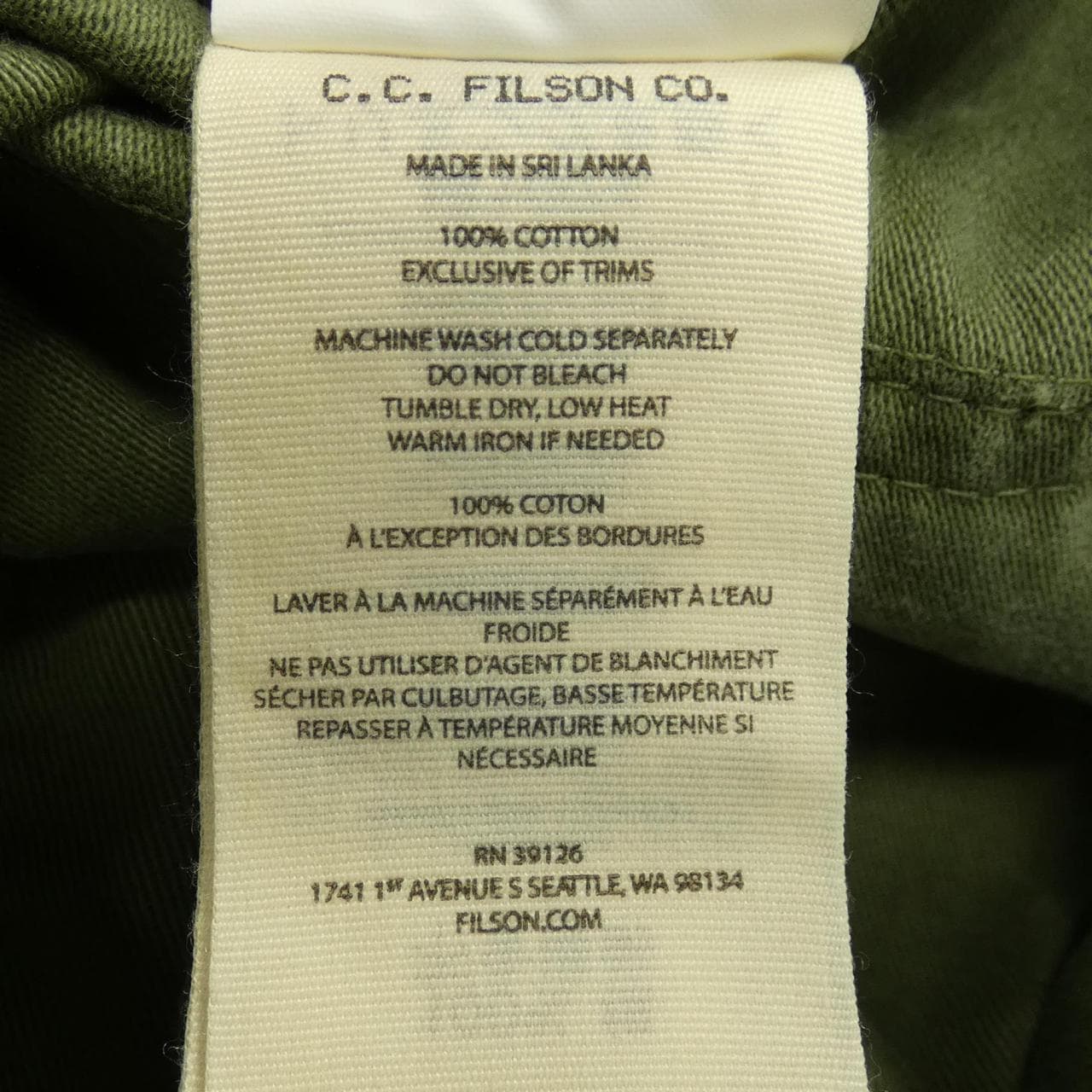 C.C.FILSON C.C.FILSON 8048-45-50015 パンツ