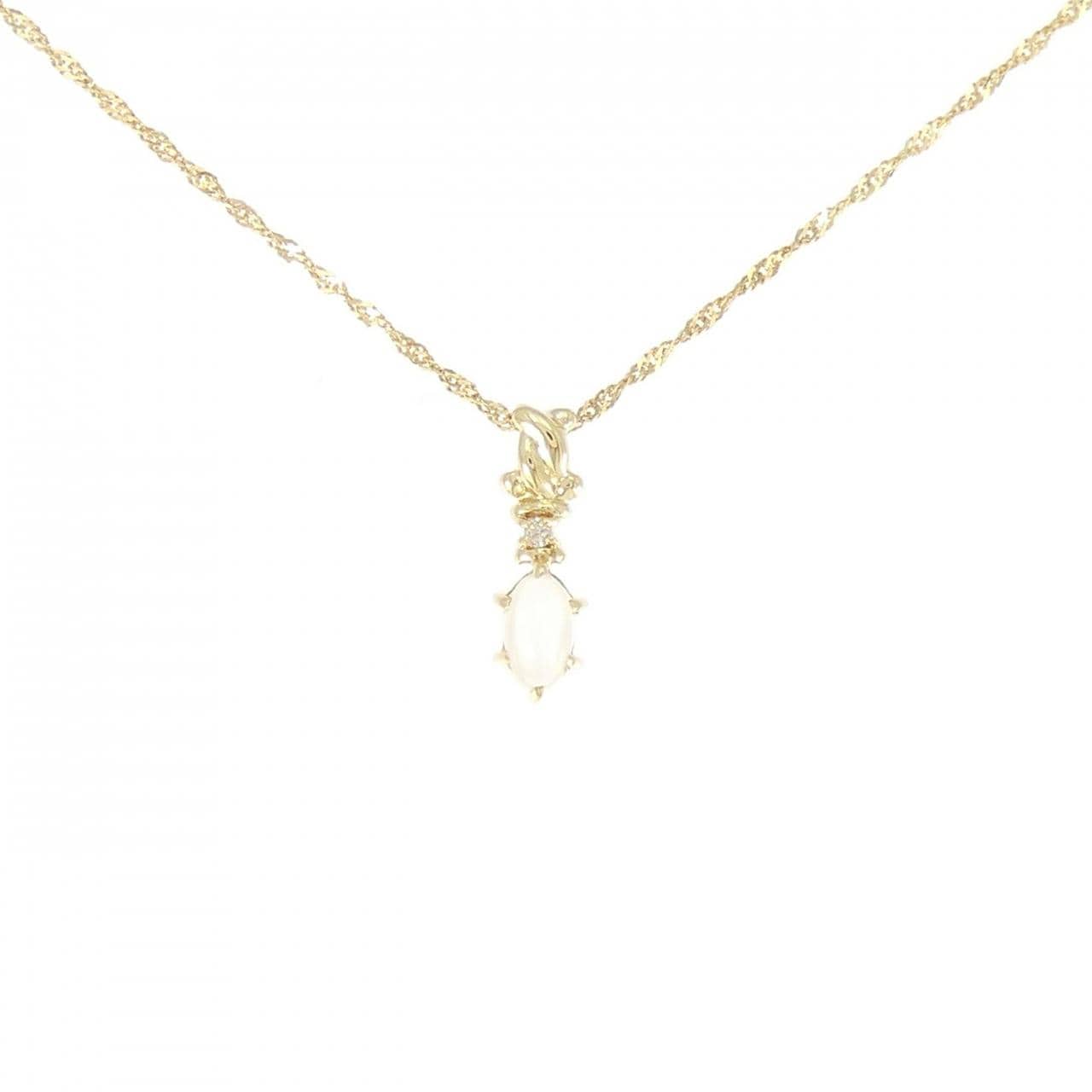 K18YG ムーンストーン ネックレス