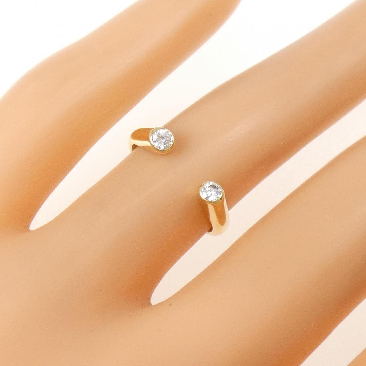 K18YG ダイヤモンド リング 0.11CT