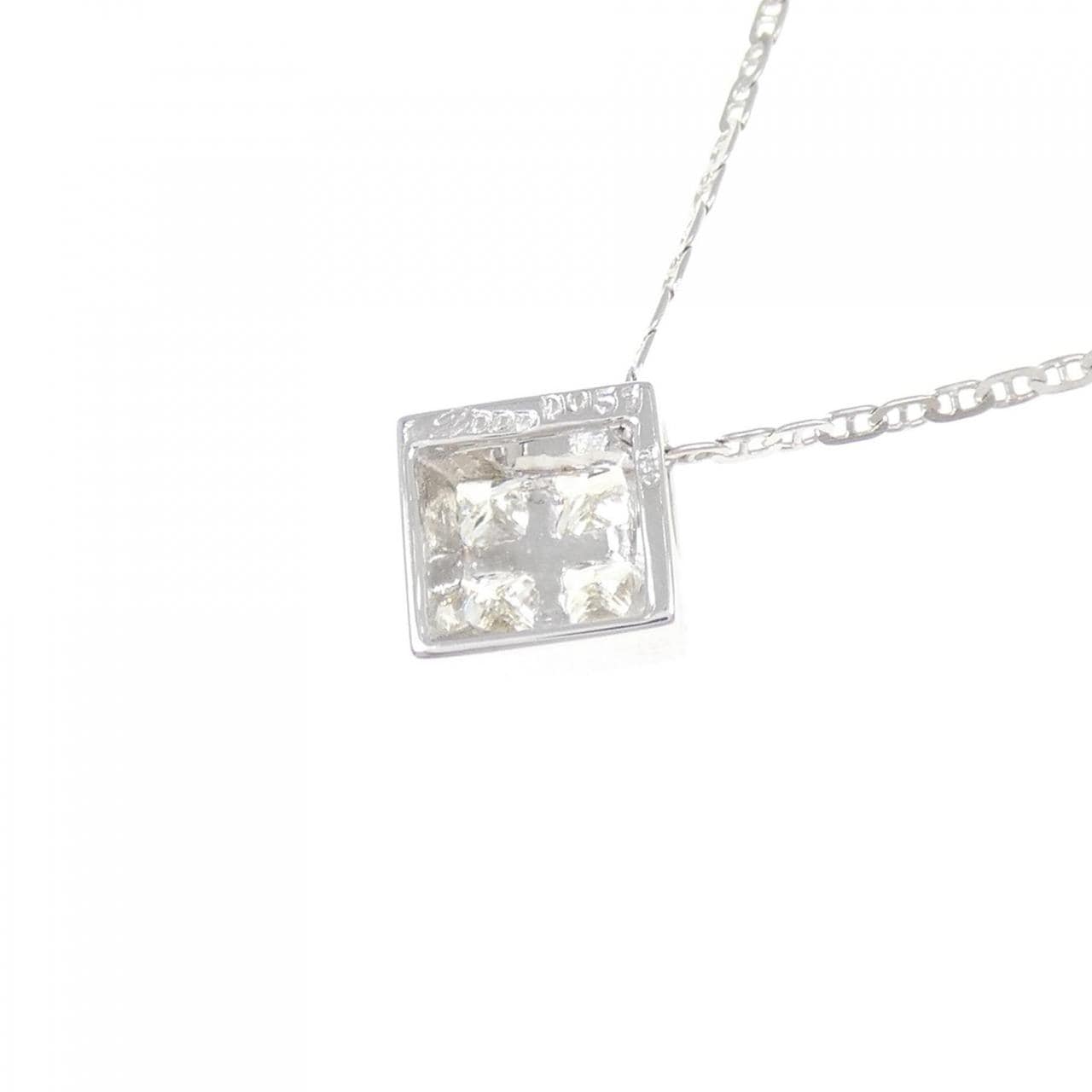 750WG ダイヤモンド ネックレス 0.51CT