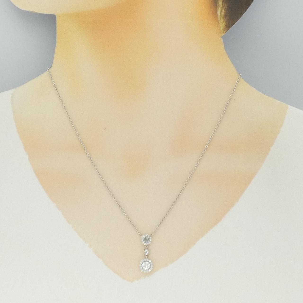 750WG ダイヤモンド ネックレス