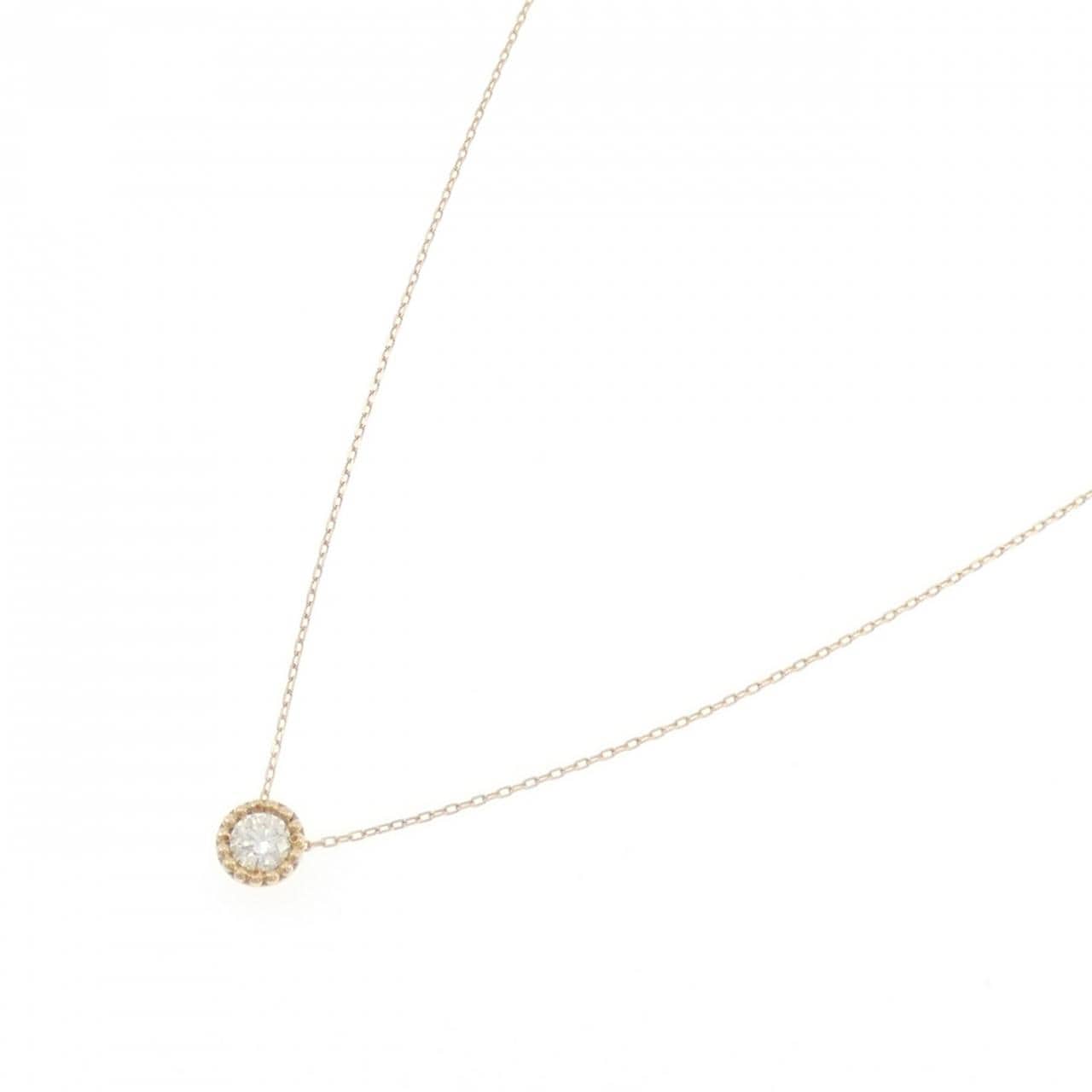 K18YG ダイヤモンド ネックレス 0.10CT