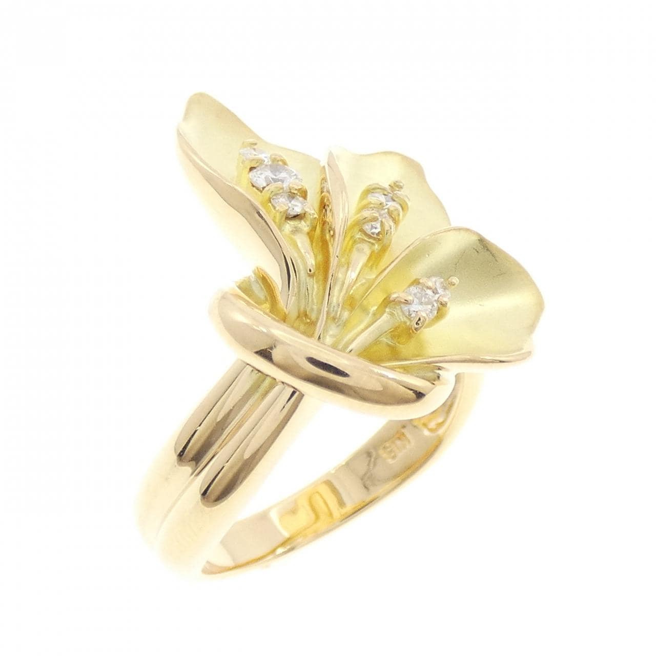 K18YG ダイヤモンド リング 0.15CT