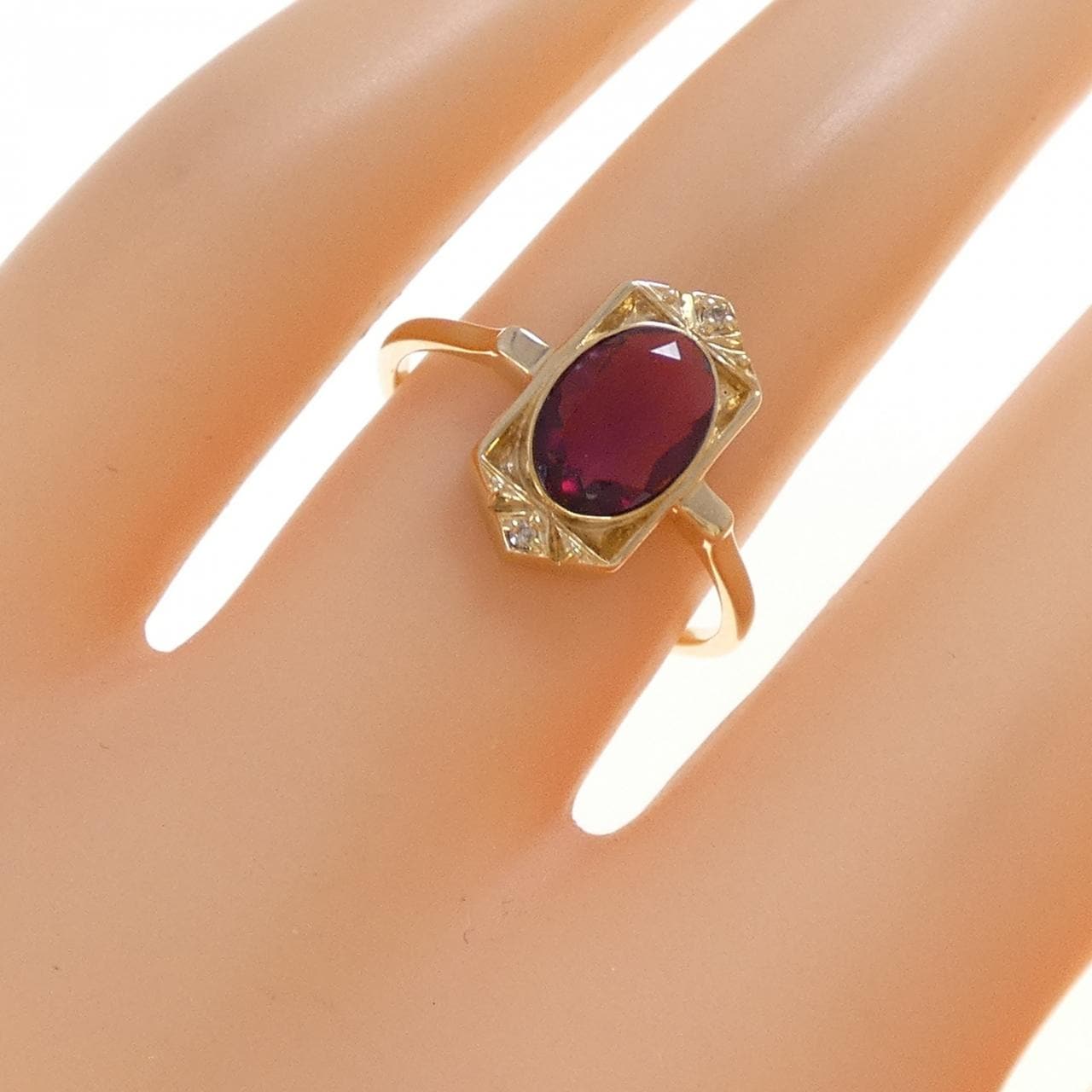 アガット カラーストーン リング