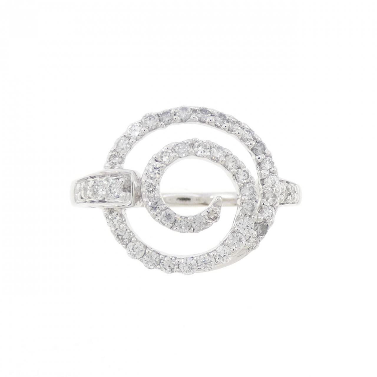 K18WG ダイヤモンド リング 0.52CT