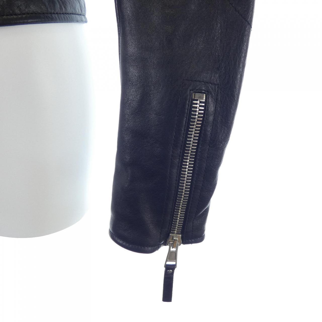 バレンシアガ BALENCIAGA 256302 TCH99 レザーライダースジャケット