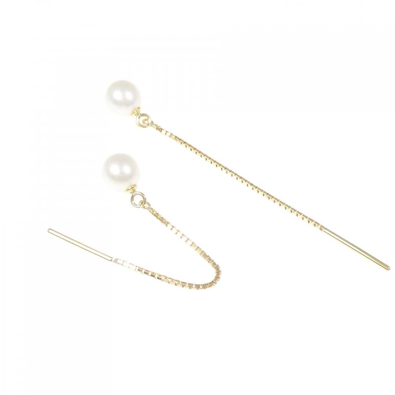 タサキ 淡水パール ピアス 5.1mm