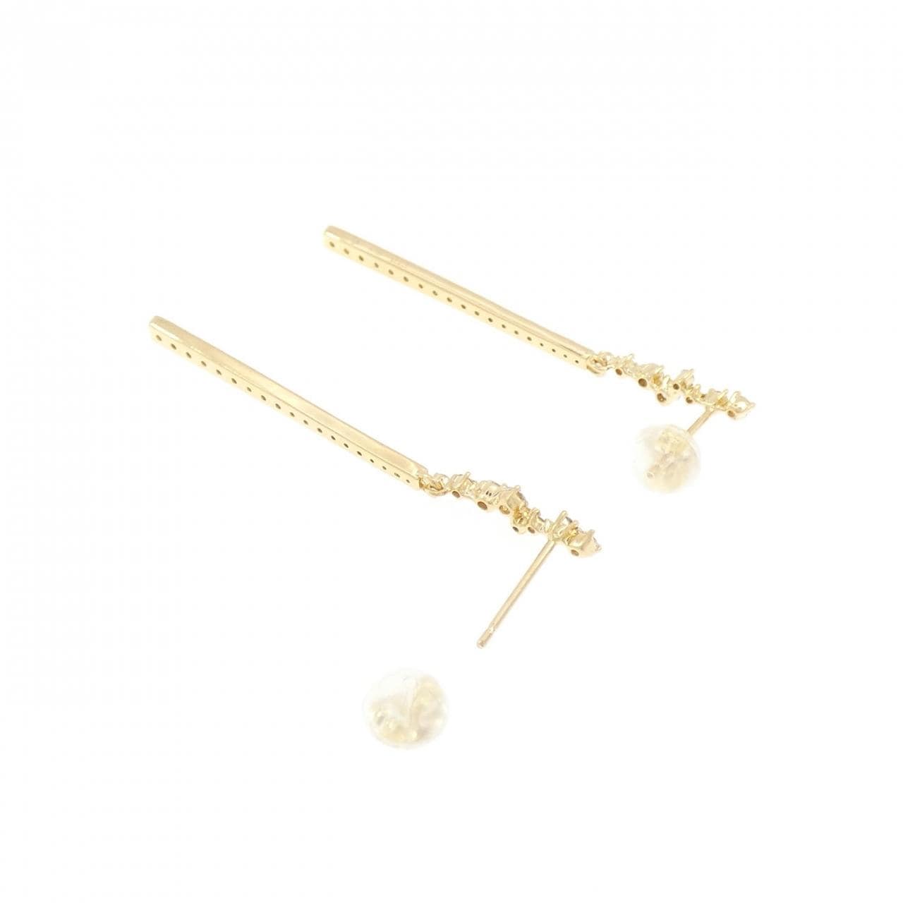 K18YG ダイヤモンド ピアス 0.46CT