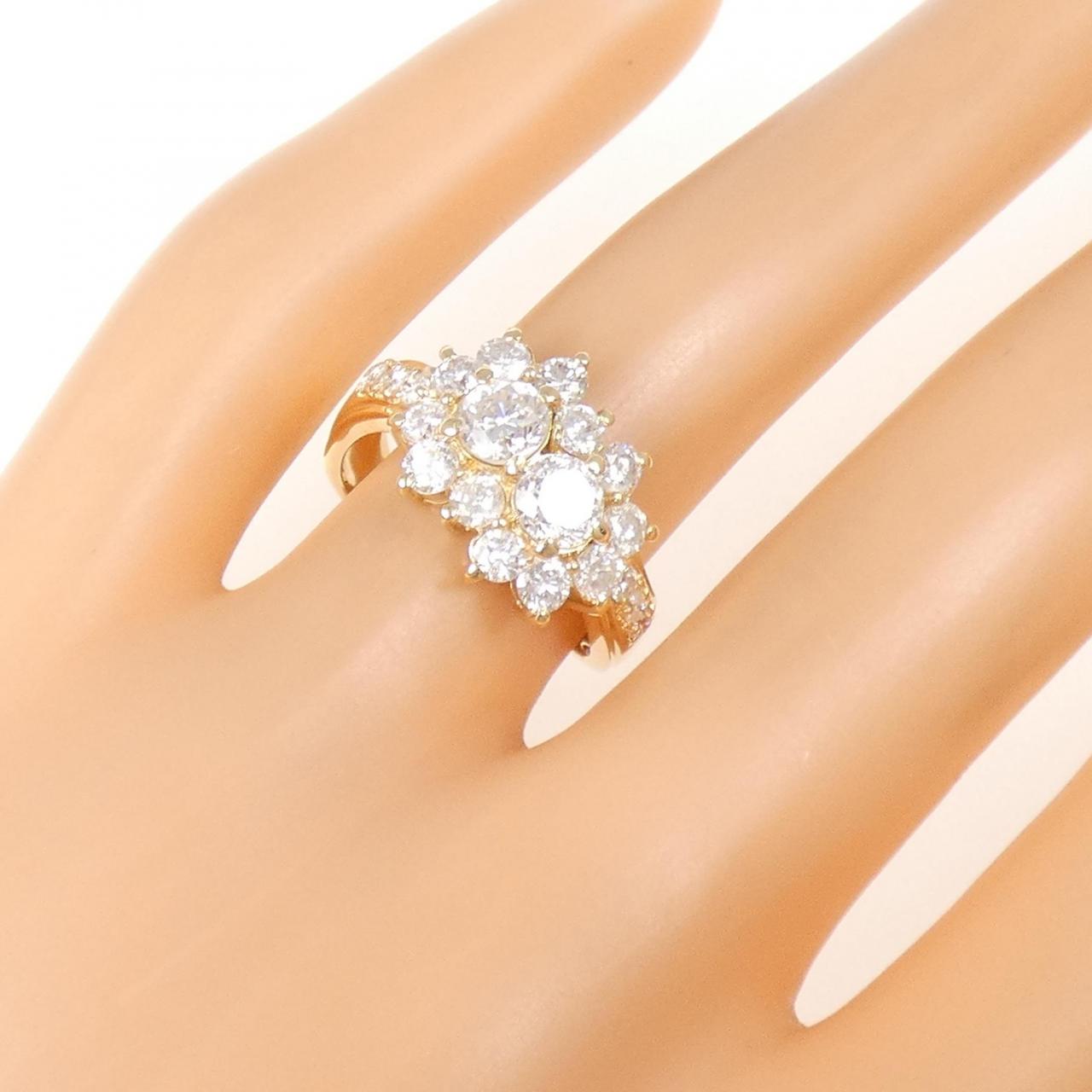 K18YG ダイヤモンド リング 2.0CT