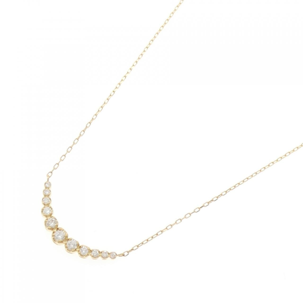 K18YG ダイヤモンド ネックレス 0.30CT