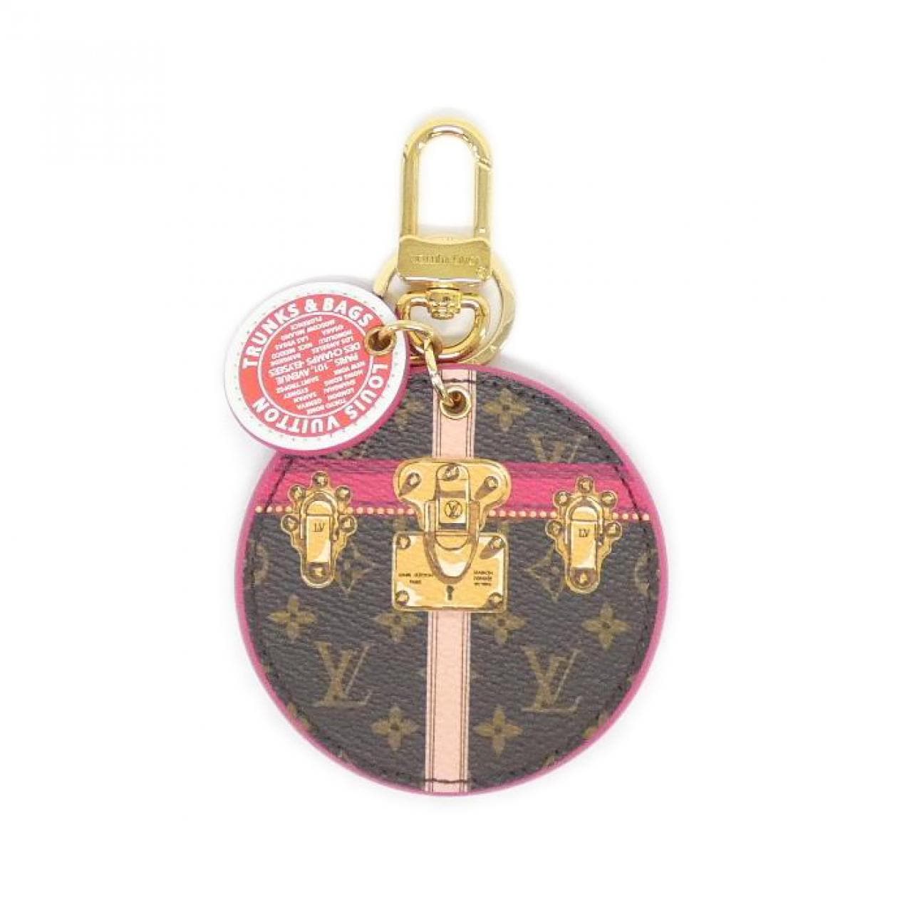ルイヴィトン モノグラム(トランク) ポルト クレ イリュストレ トランク M62572 キーリング