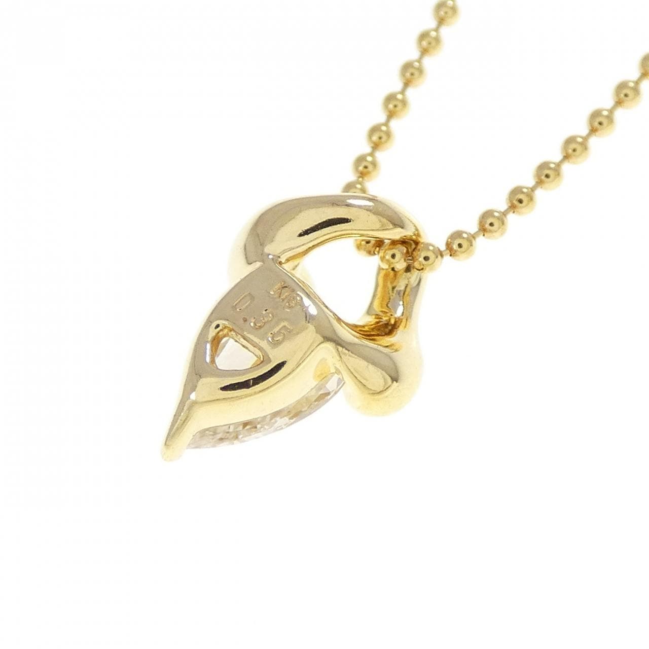 K18YG ダイヤモンド ネックレス 0.35CT