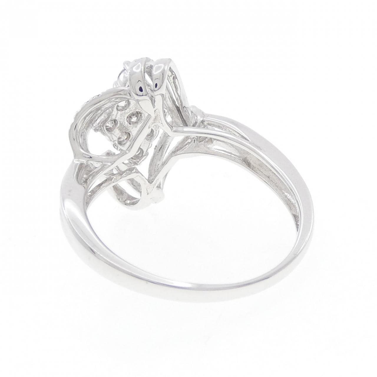 K18WG ダイヤモンド リング 0.75CT
