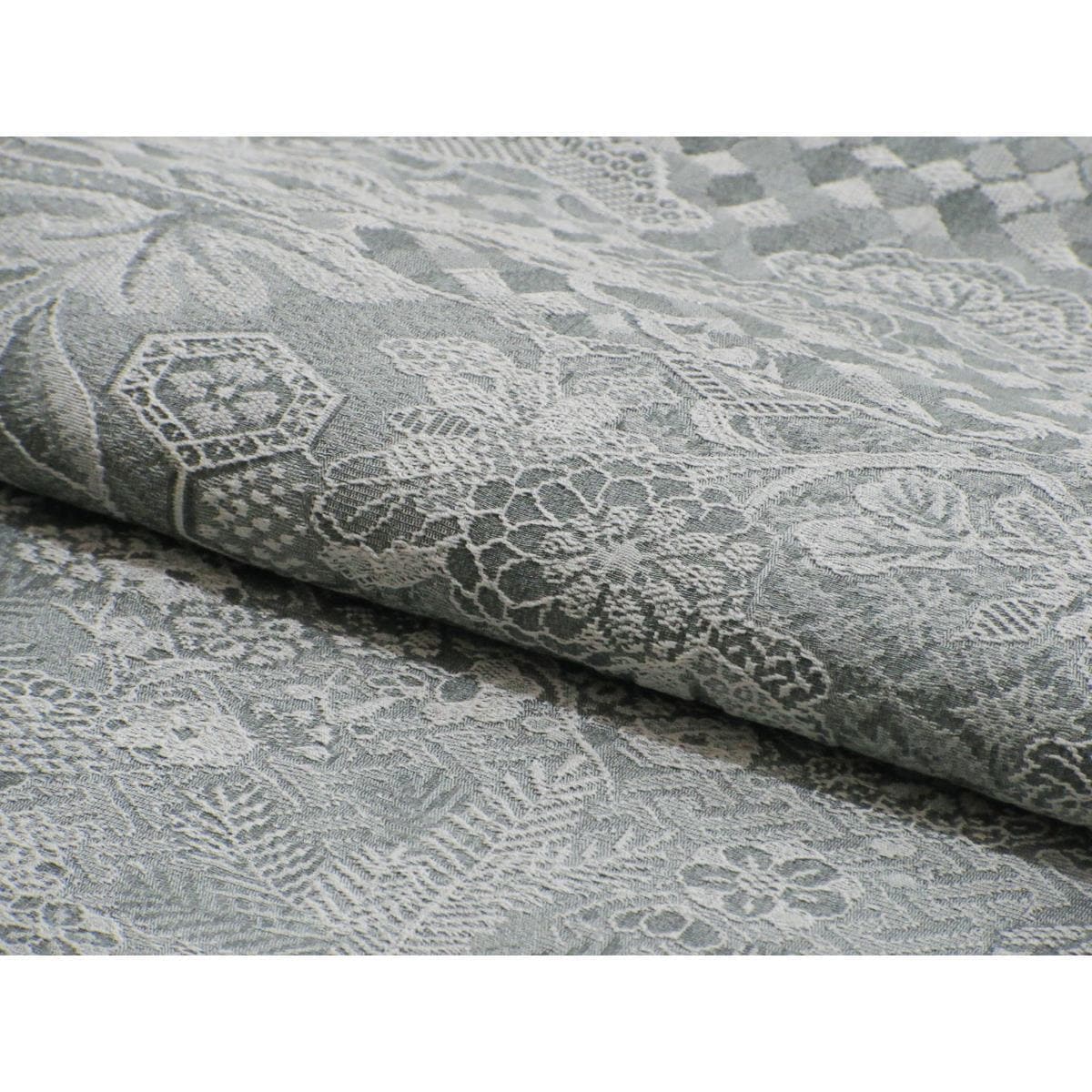 【未使用品】着尺反物　小紋　山岡古都