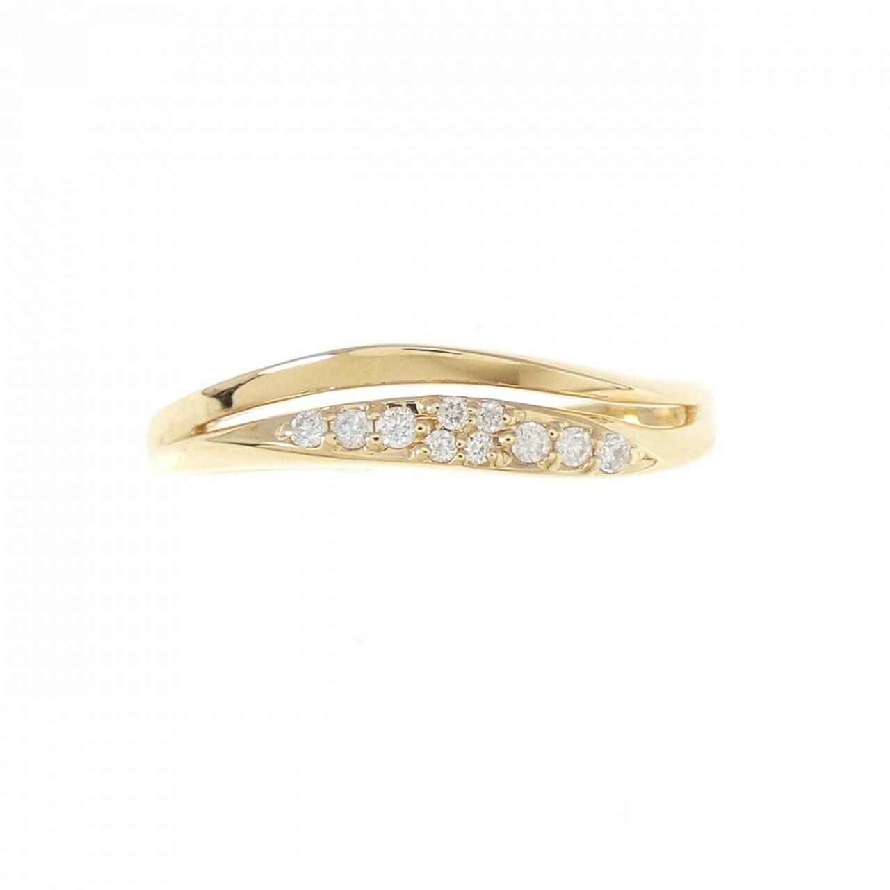 K18YG Diamond ring