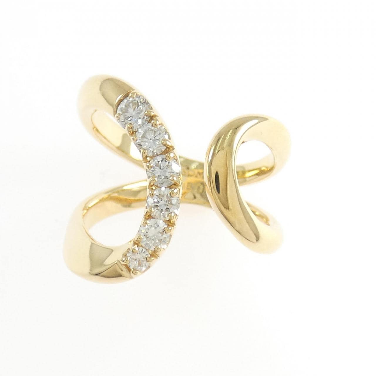 K18YG ダイヤモンド リング 0.40CT