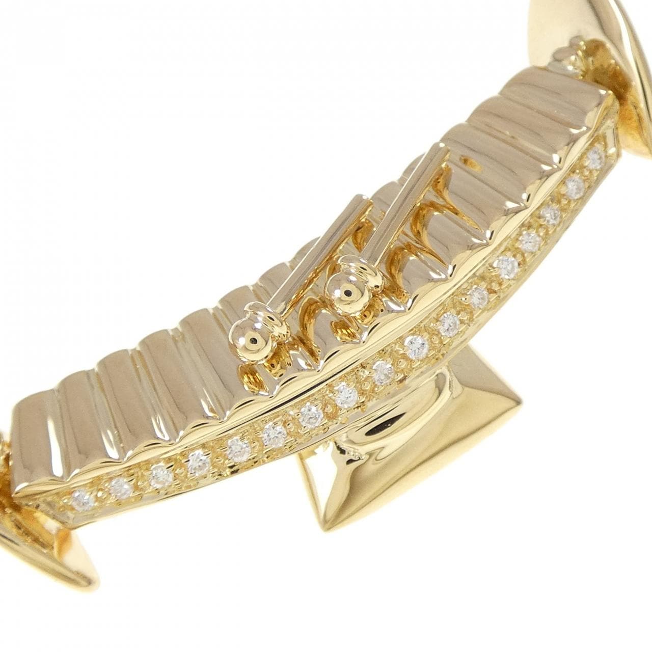 750YG ダイヤモンド ブローチ