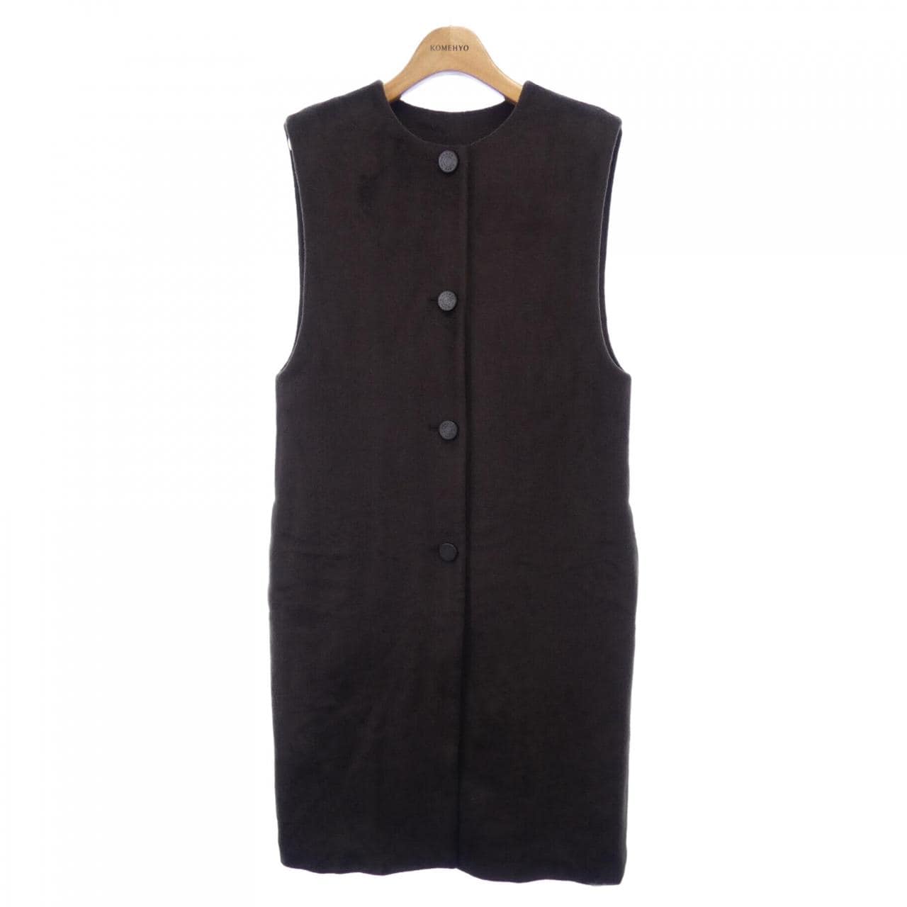 エルメス HERMES クルー ド セル トワルプリュム 3H0124DH ロングベスト