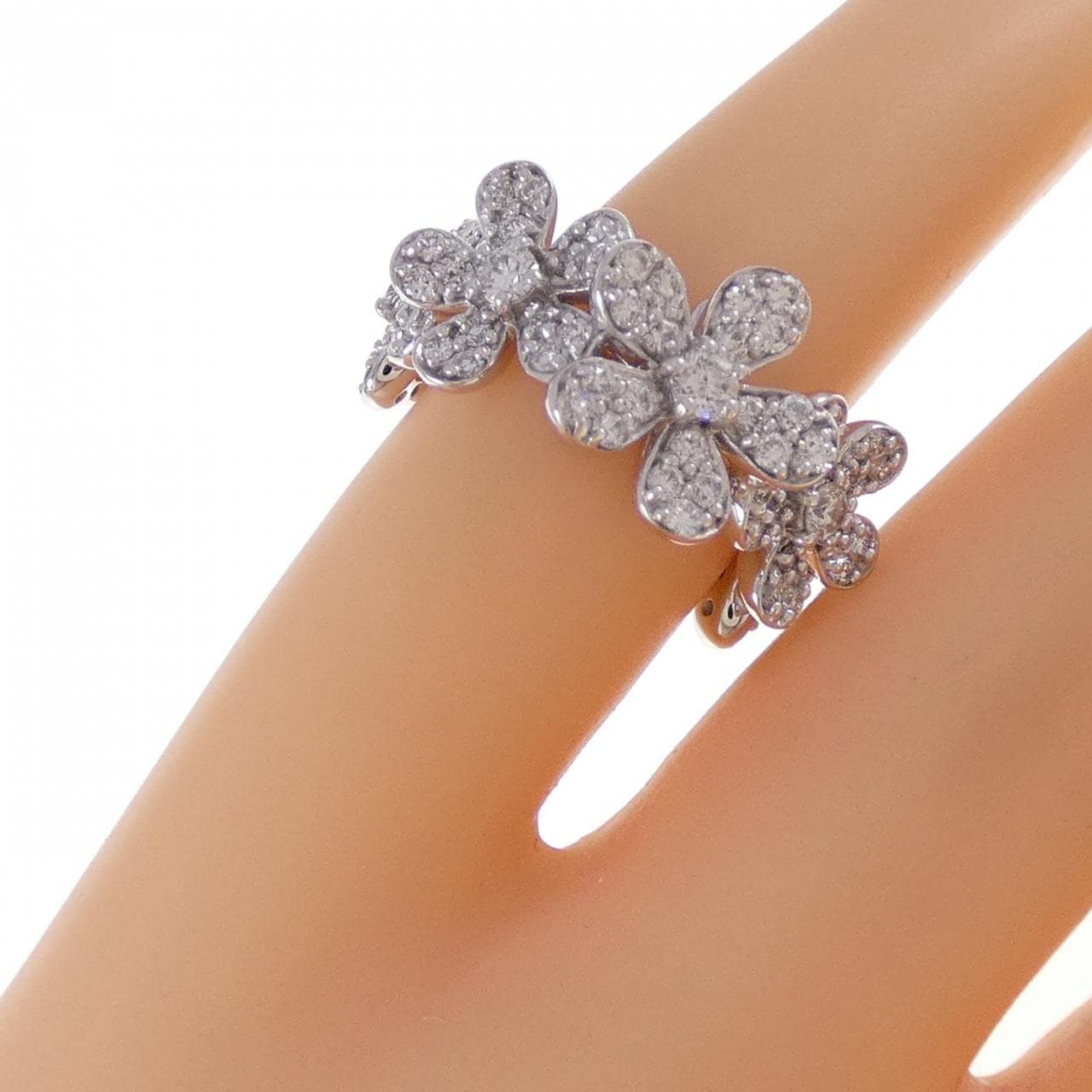 ポンテヴェキオ フラワー リング 0.77CT