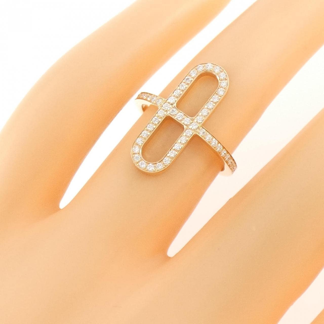 エルメス エヴァー シェーヌダンクル リング 0.24CT