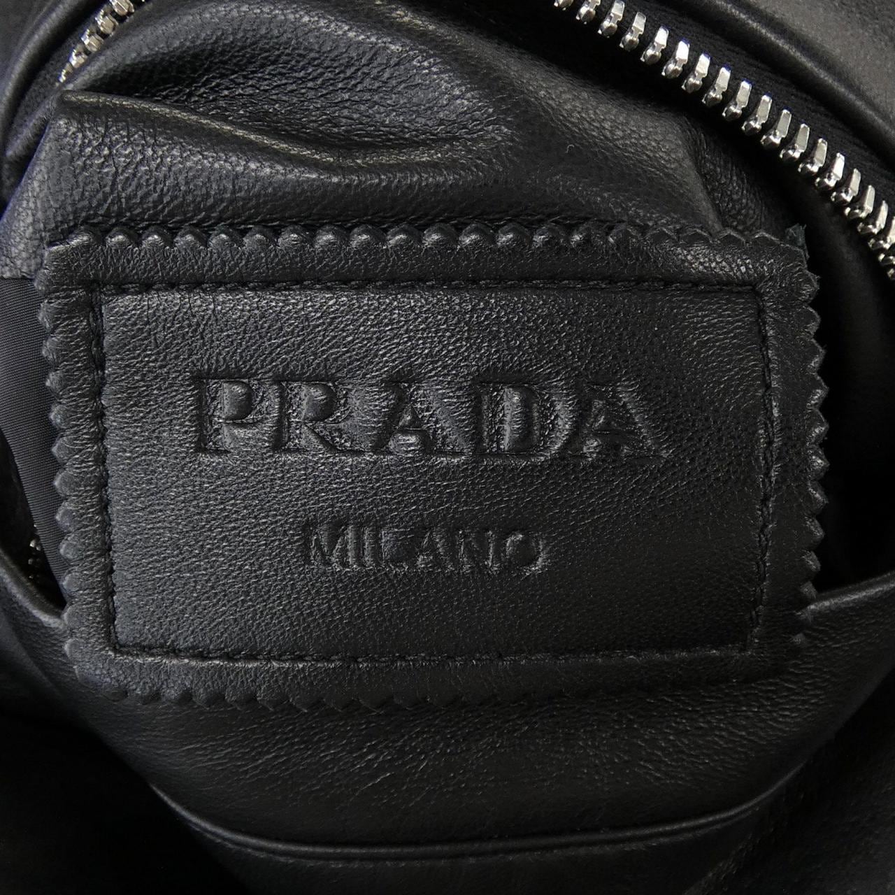 プラダ PRADA ボンバージャケット　トライアングルロゴ UPW280 SOOO 038 レザージャケット