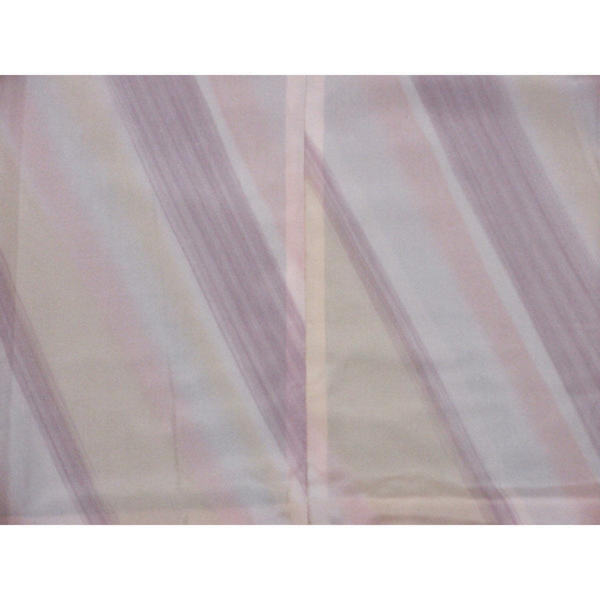 Stylish coat with striped Ooshima Tsumugi embroidery, long