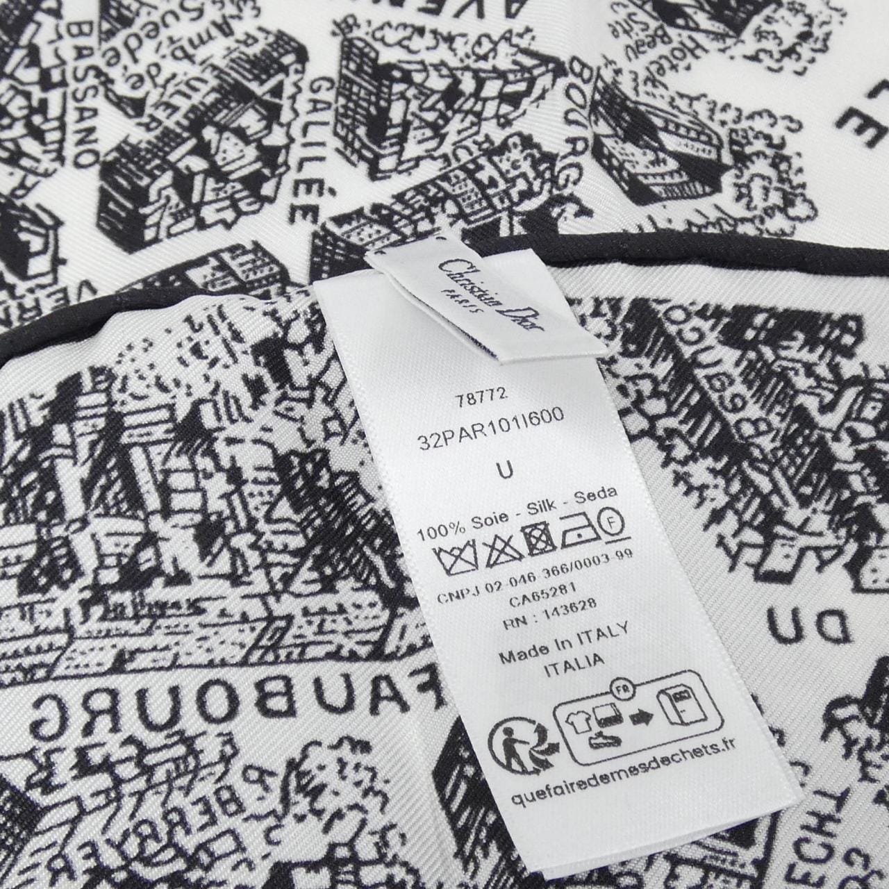 Christian DIOR PLAN DE PARIS 32PAR101I600 Scarf