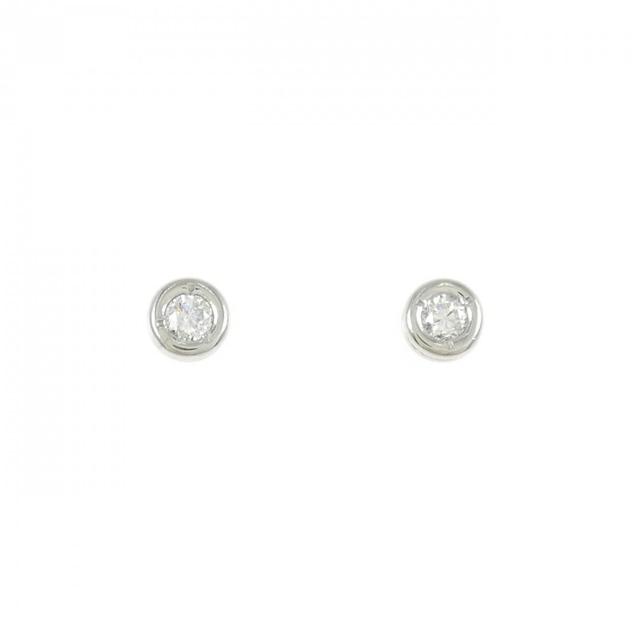 PT900 ダイヤモンド ピアス 0.18CT