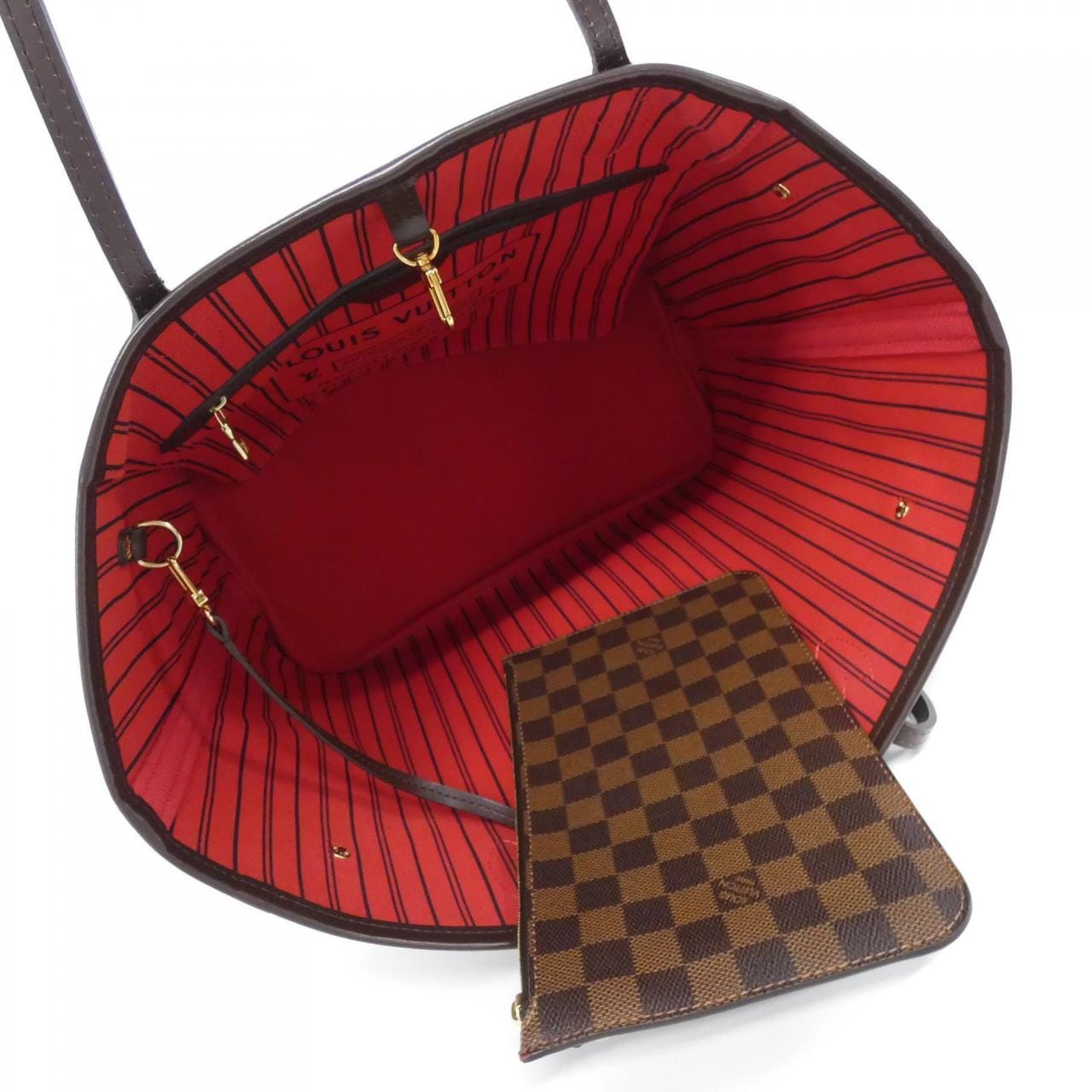 LOUIS VUITTON Damier Neverfull 中号包 N41358
