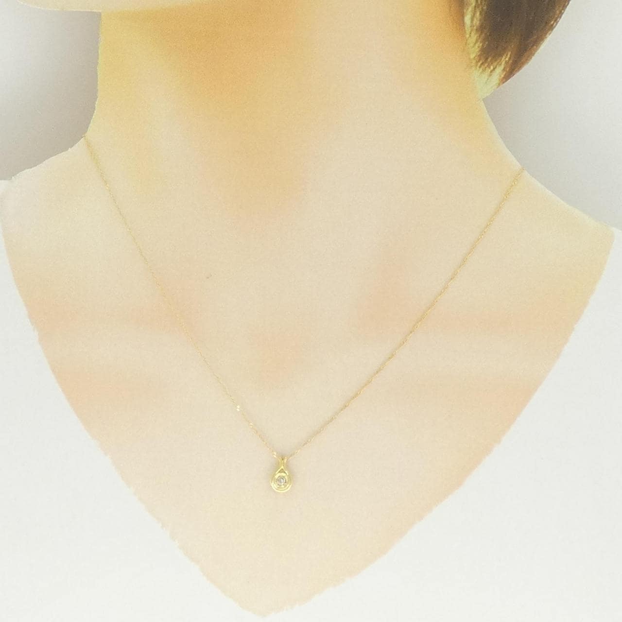 K18YG ダイヤモンド ネックレス 0.05CT