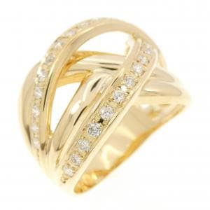 K18YG ダイヤモンド リング 0.38CT