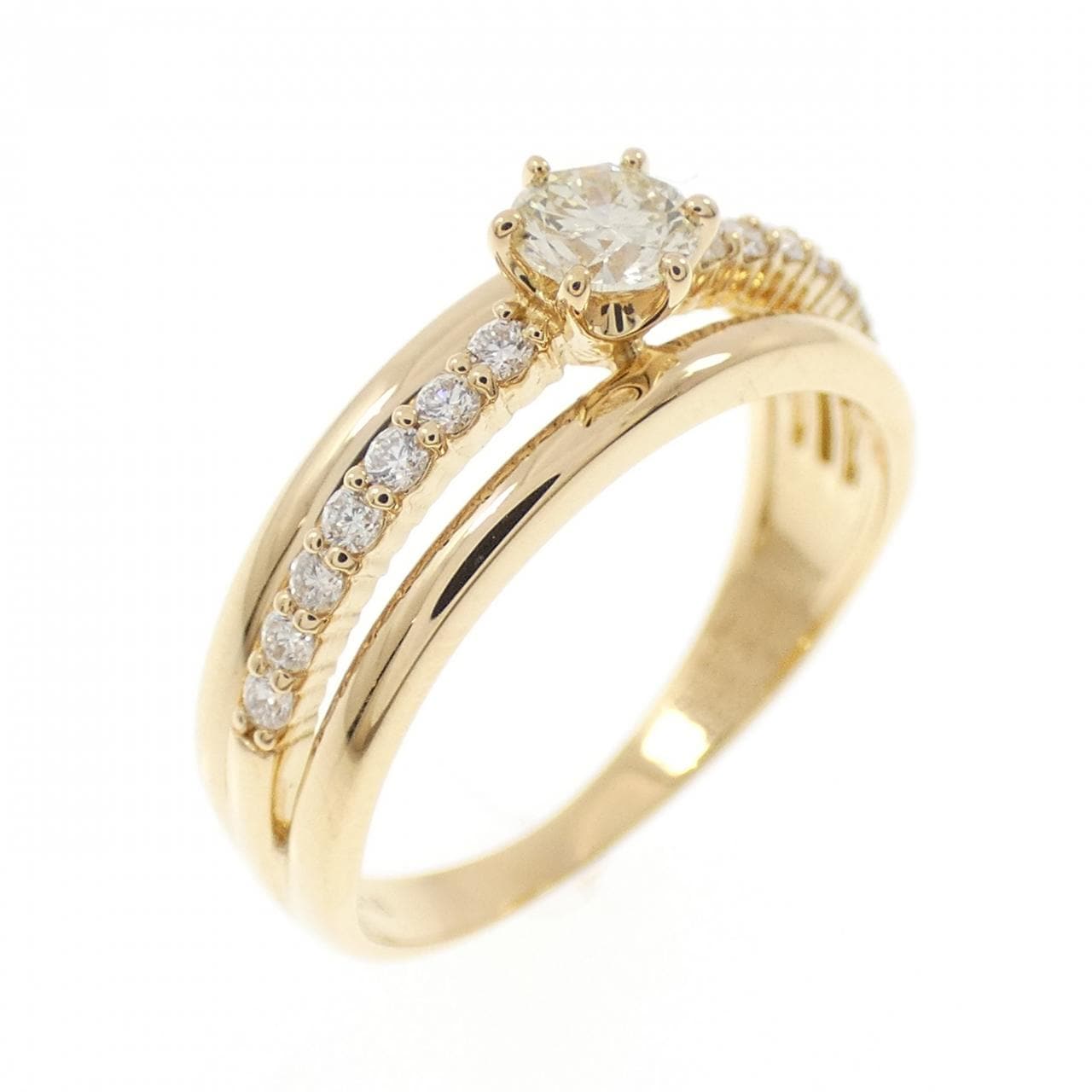 K18YG ダイヤモンド リング 0.230CT