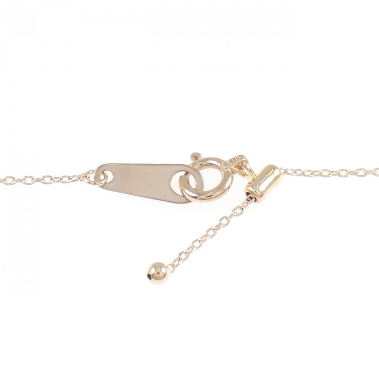 K10PG ハート ダイヤモンド ネックレス 0.07CT