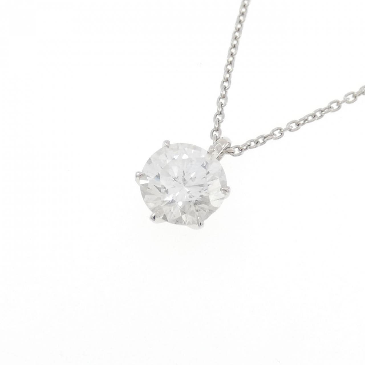 【リメイク】PT900/PT850 ダイヤモンド ネックレス 1.077CT D I1 Good