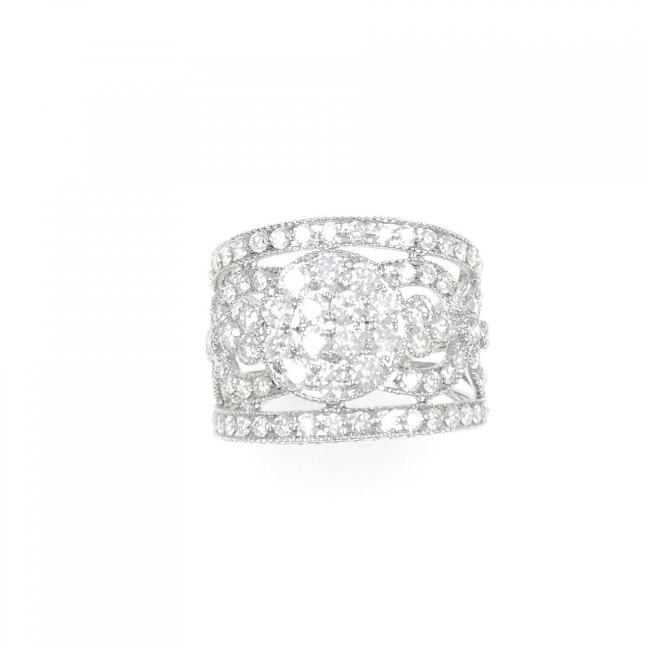 750WG ダイヤモンド リング 2.00CT