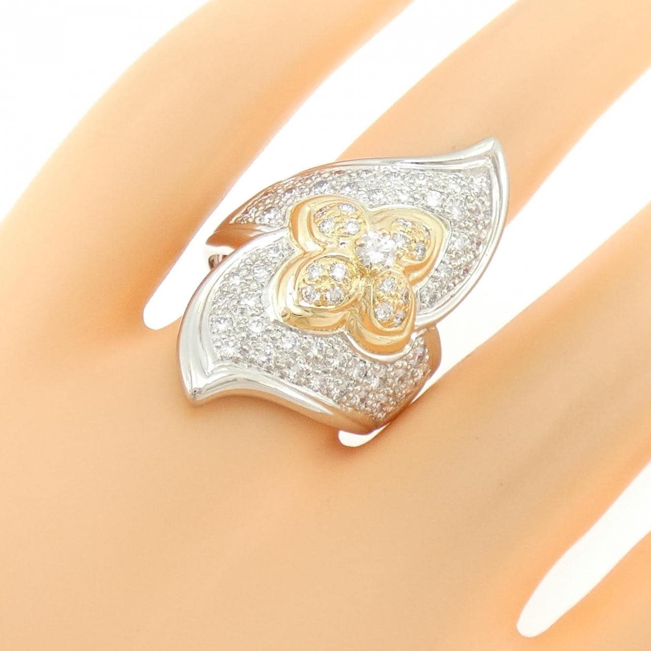 PT900/18KYG ダイヤモンド リング 1.26CT