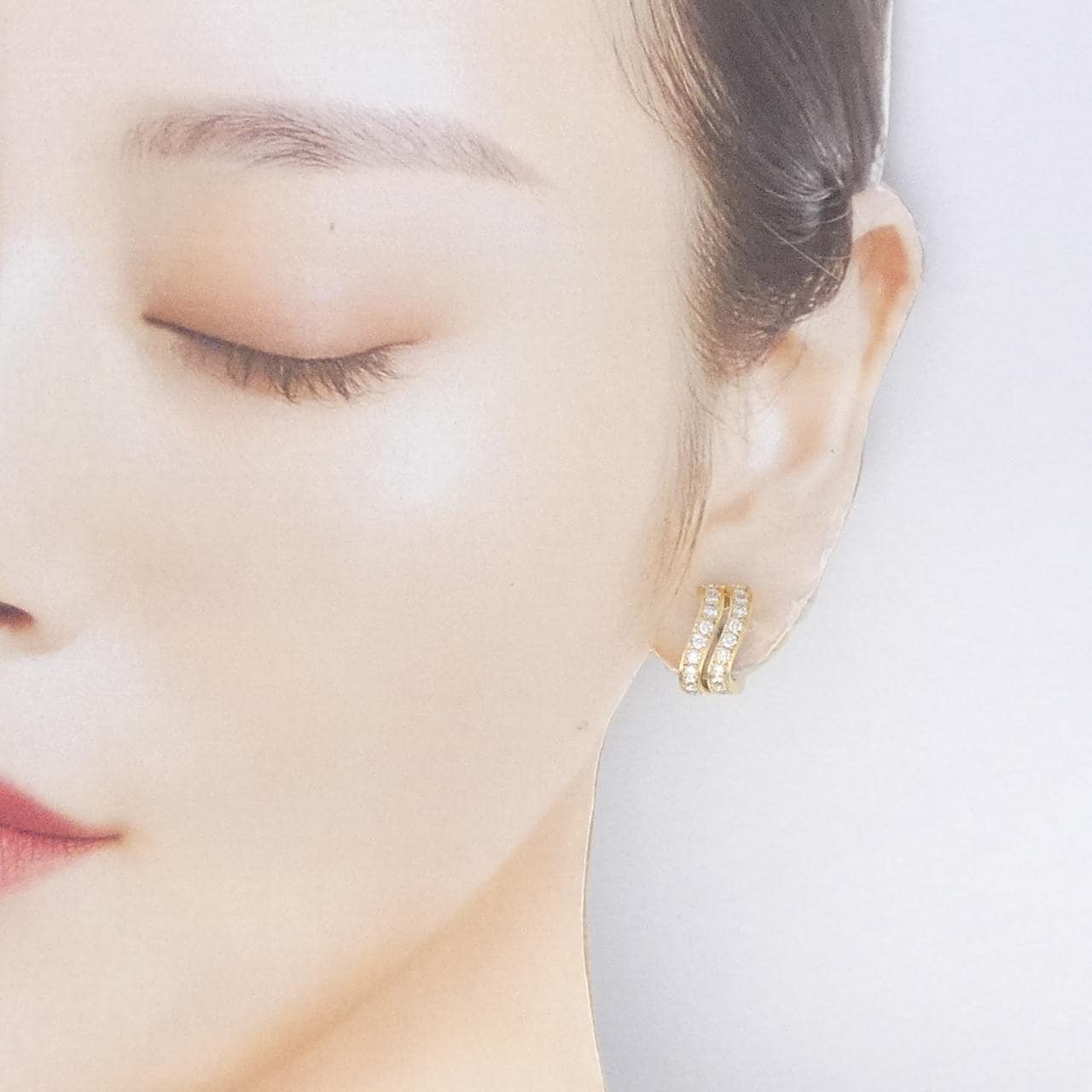 ミキモト ダイヤモンド イヤリング 1.08CT