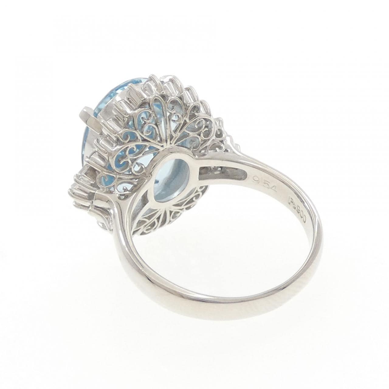 PT900 アクアマリン リング 9.54CT