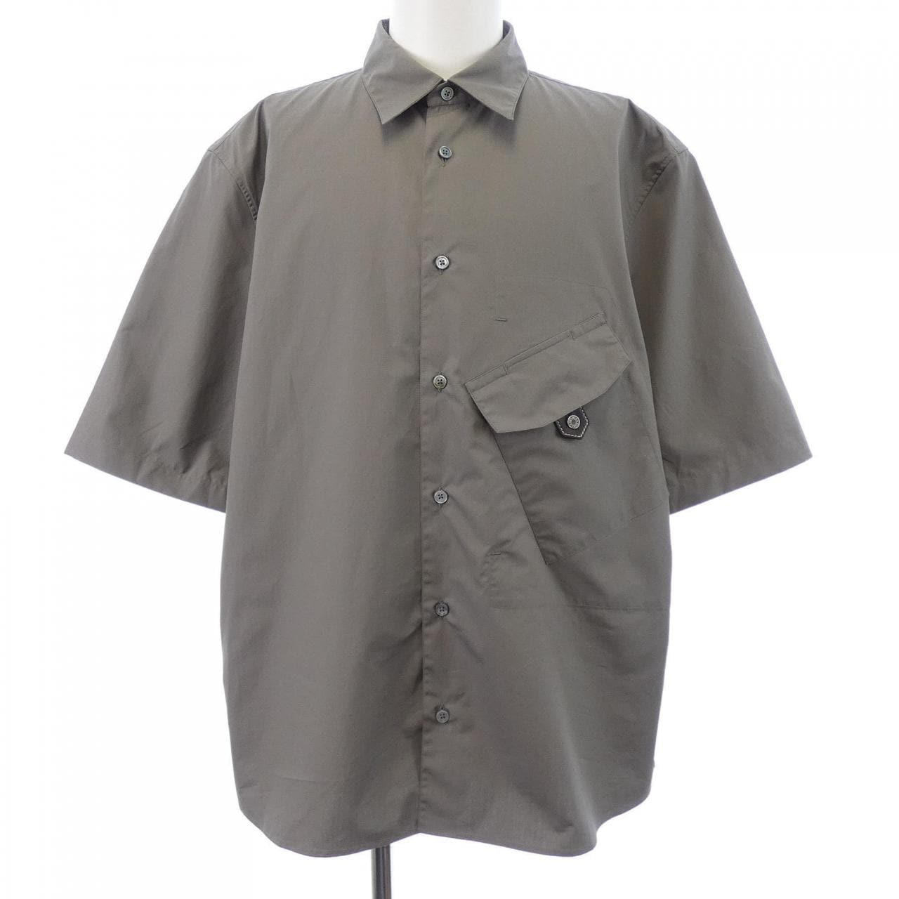 エルメス HERMES シャツ レザーディテール 656200H2 S／Sシャツ