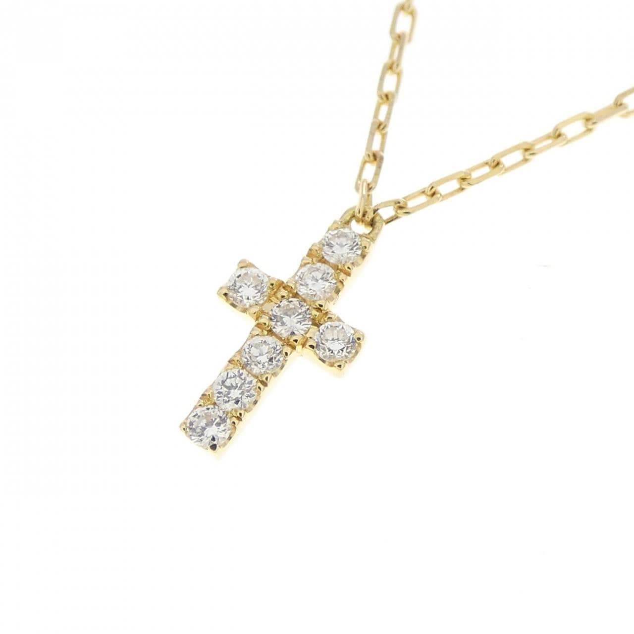 アーカー クロスパヴェ ネックレス 0.05CT